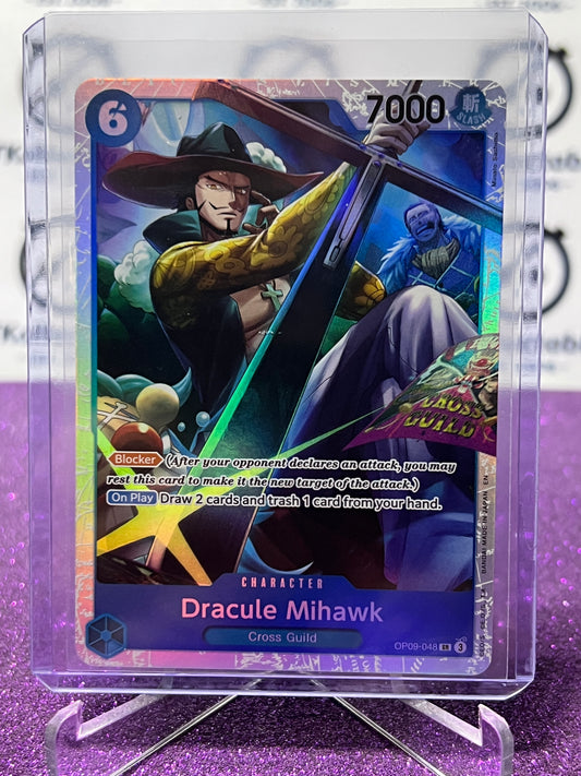 2025 ONE PIECE THE BEST V2 DRACULE MIHAWK # OP09-048 SR FOIL ENGLISH TRADING GAME CARD