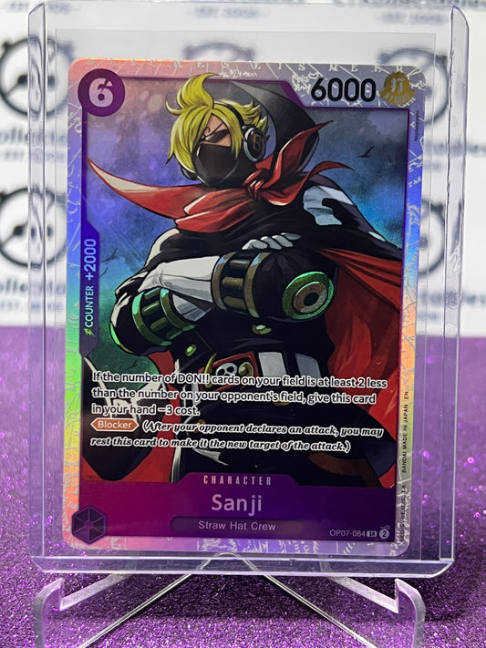 2025 ONE PIECE THE BEST V2 SANJI # OP07-064 SR FOIL ENGLISH TRADING GAME CARD