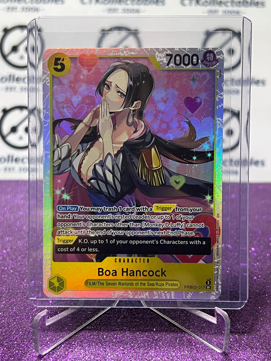 2025 ONE PIECE THE BEST V2 BOA HANCOCK # PRB02-017 SR FOIL ENGLISH TRADING GAME CARD