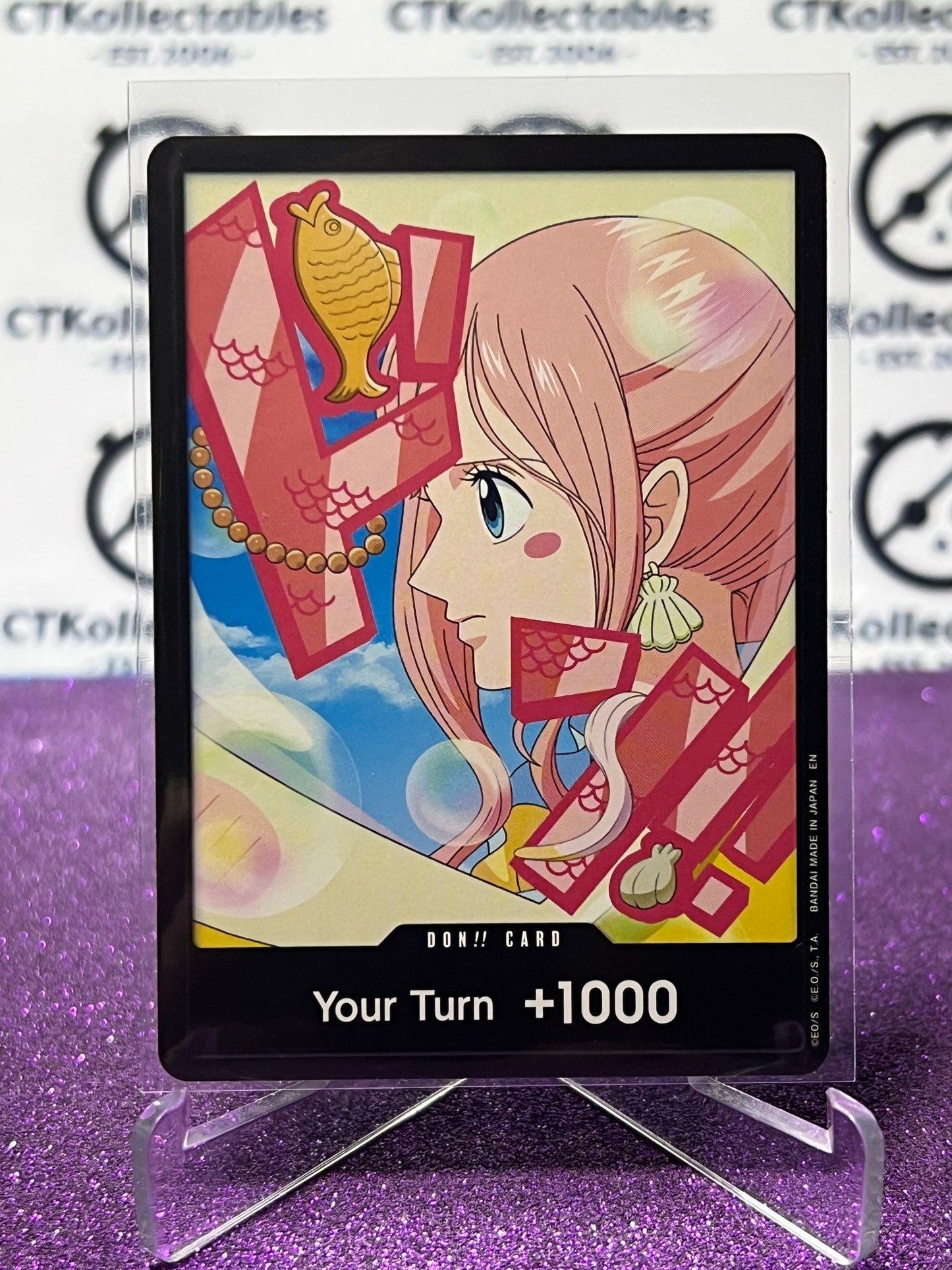 2025 ONE PIECE THE BEST V2 DON!! CARD YOUR TURN 1000 SHIRAHOSHI NON-FOIL ENGLISH TRADING GAME CARD