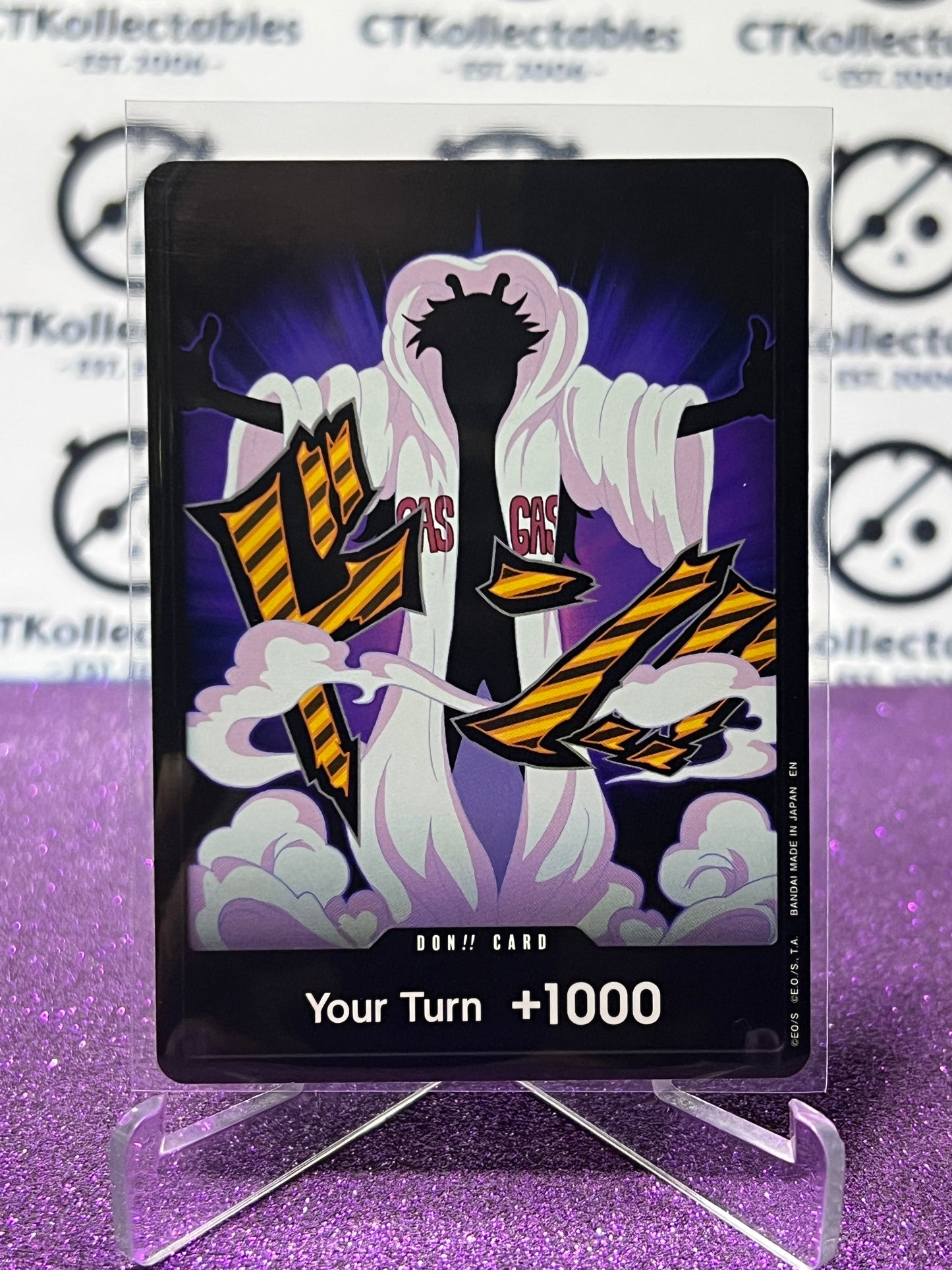 2025 ONE PIECE THE BEST V2 DON!! CARD YOUR TURN 1000 CAESAR CLOWN NON-FOIL ENGLISH TRADING GAME CARD