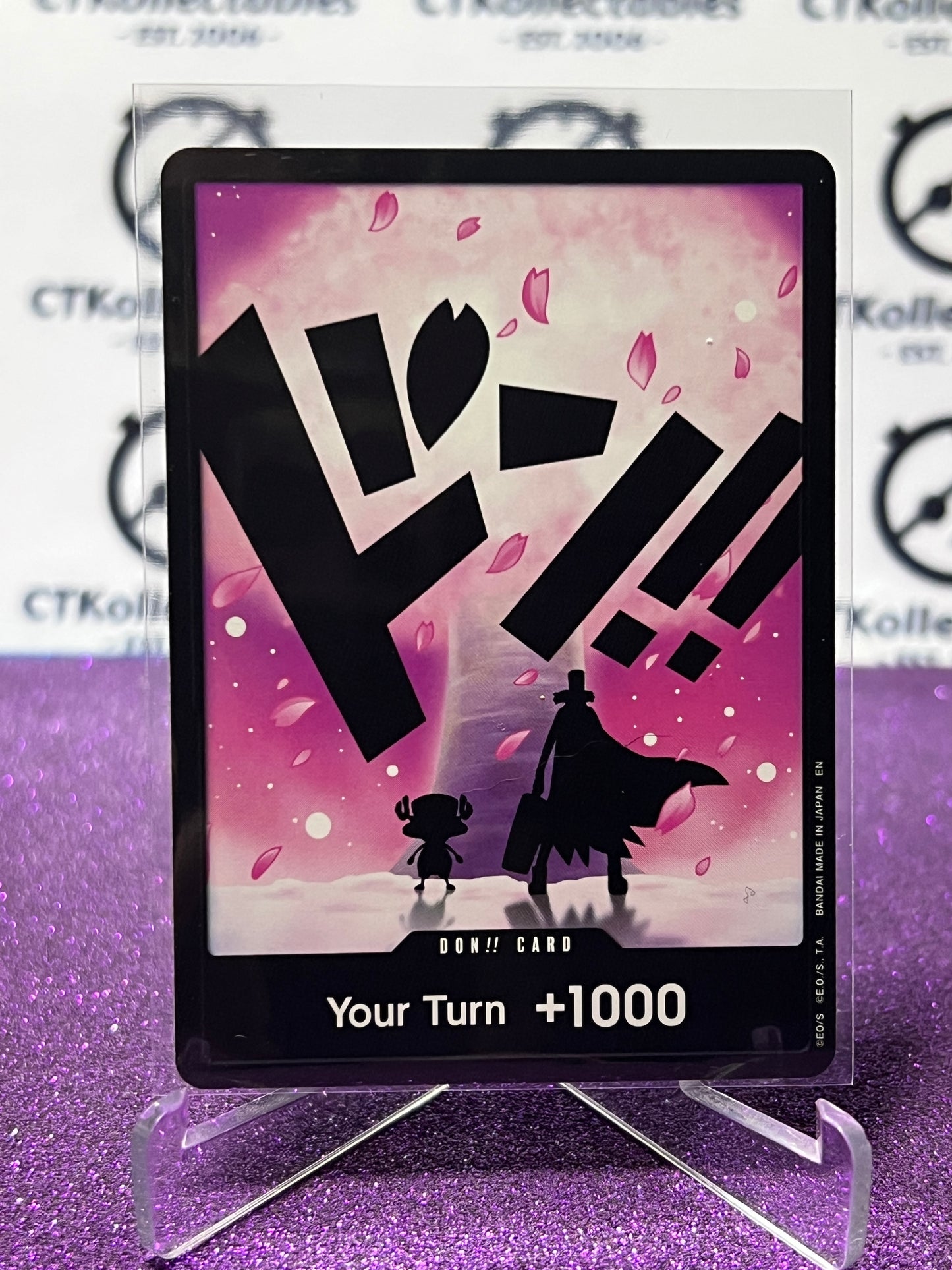 2025 ONE PIECE THE BEST V2 DON!! CARD YOUR TURN 1000 TONY TONY CHOPPER NON-FOIL ENGLISH TRADING GAME CARD