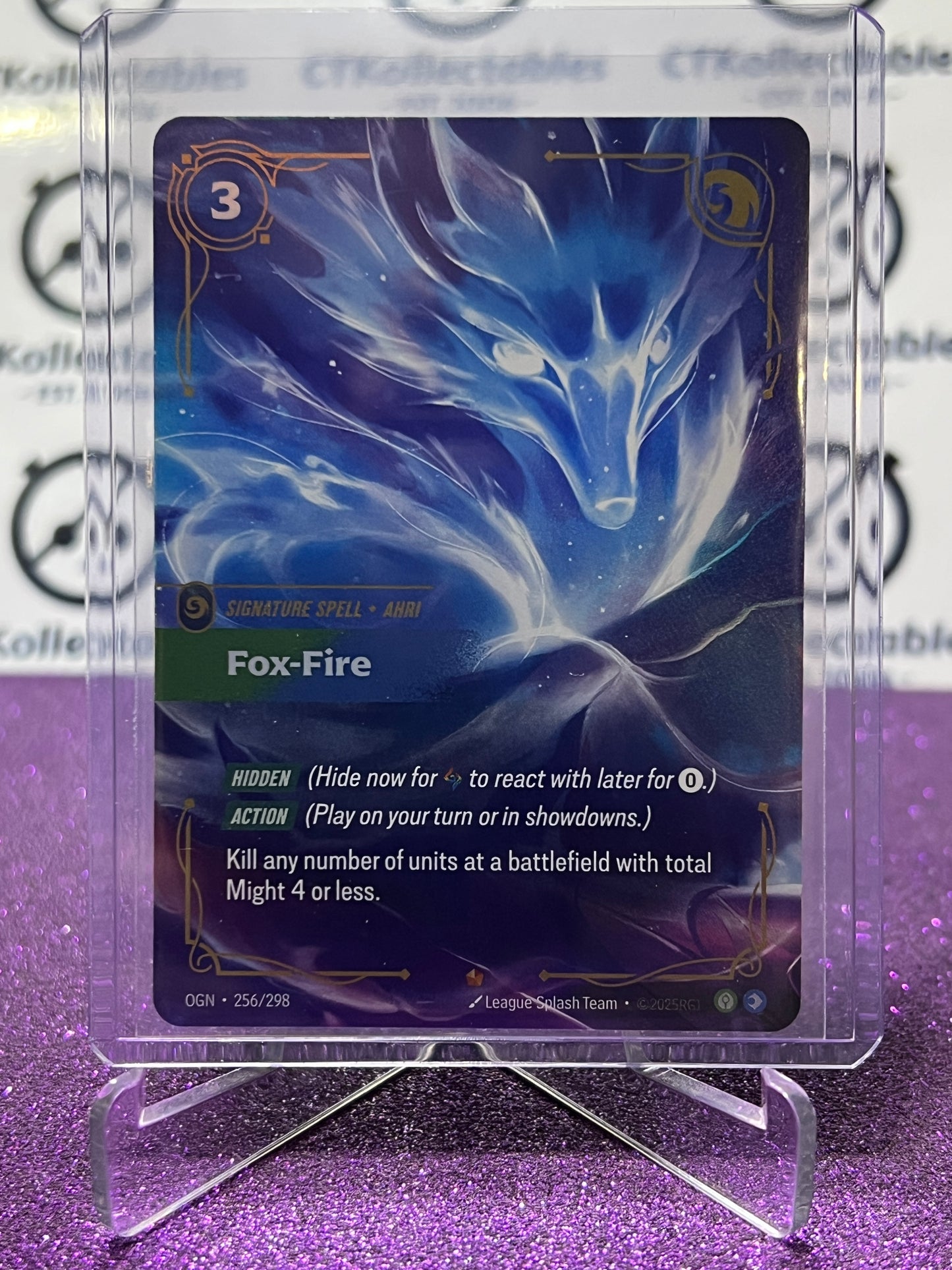 2025 RIFTBOUND LEAGUE OF LEGENDS FOX-FIRE # 256/298 EPIC FOIL TRADING GAME CARD