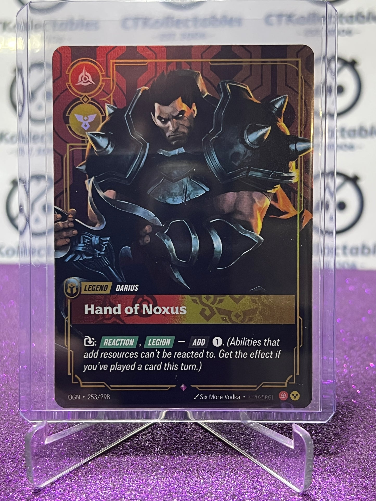 2025 RIFTBOUND LEAGUE OF LEGENDS HAND OF NOXUS # 253/298 RARE FOIL TRADING GAME CARD