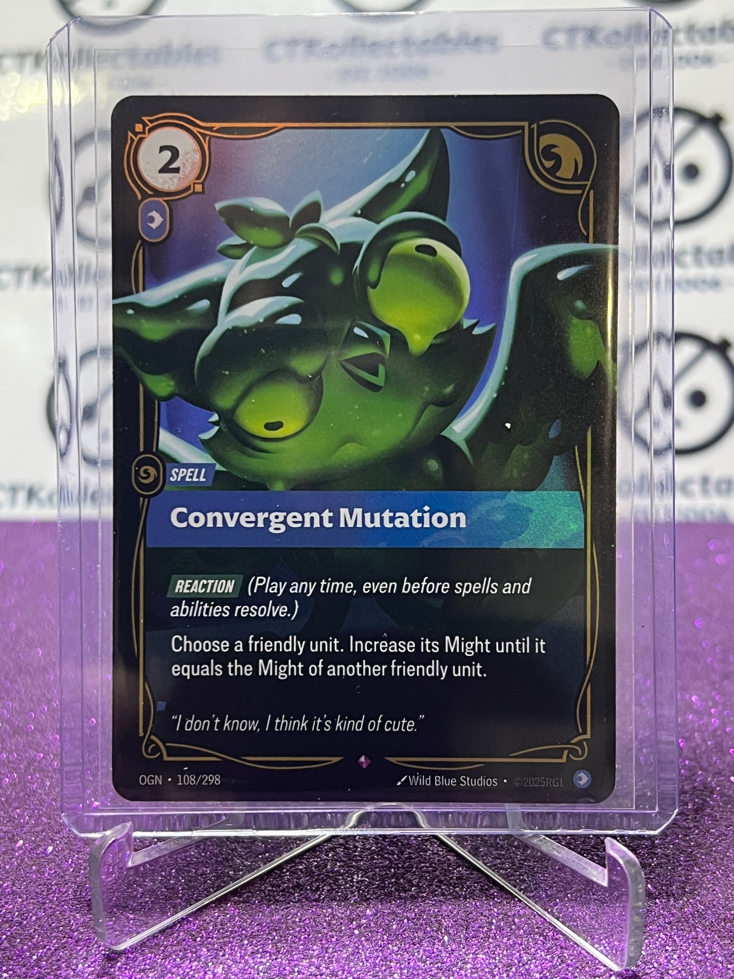 2025 RIFTBOUND LEAGUE OF LEGENDS CONVERGENT MUTATION # 108/298 RARE FOIL TRADING GAME CARD