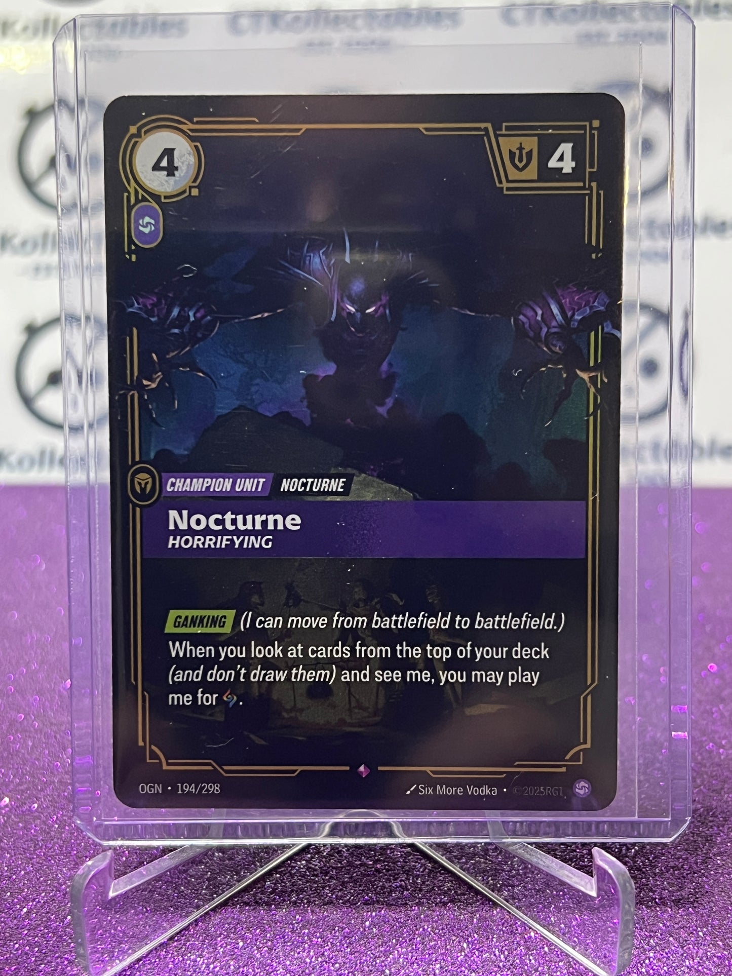 2025 RIFTBOUND LEAGUE OF LEGENDS NOCTURNE # 194/298 RARE FOIL TRADING GAME CARD