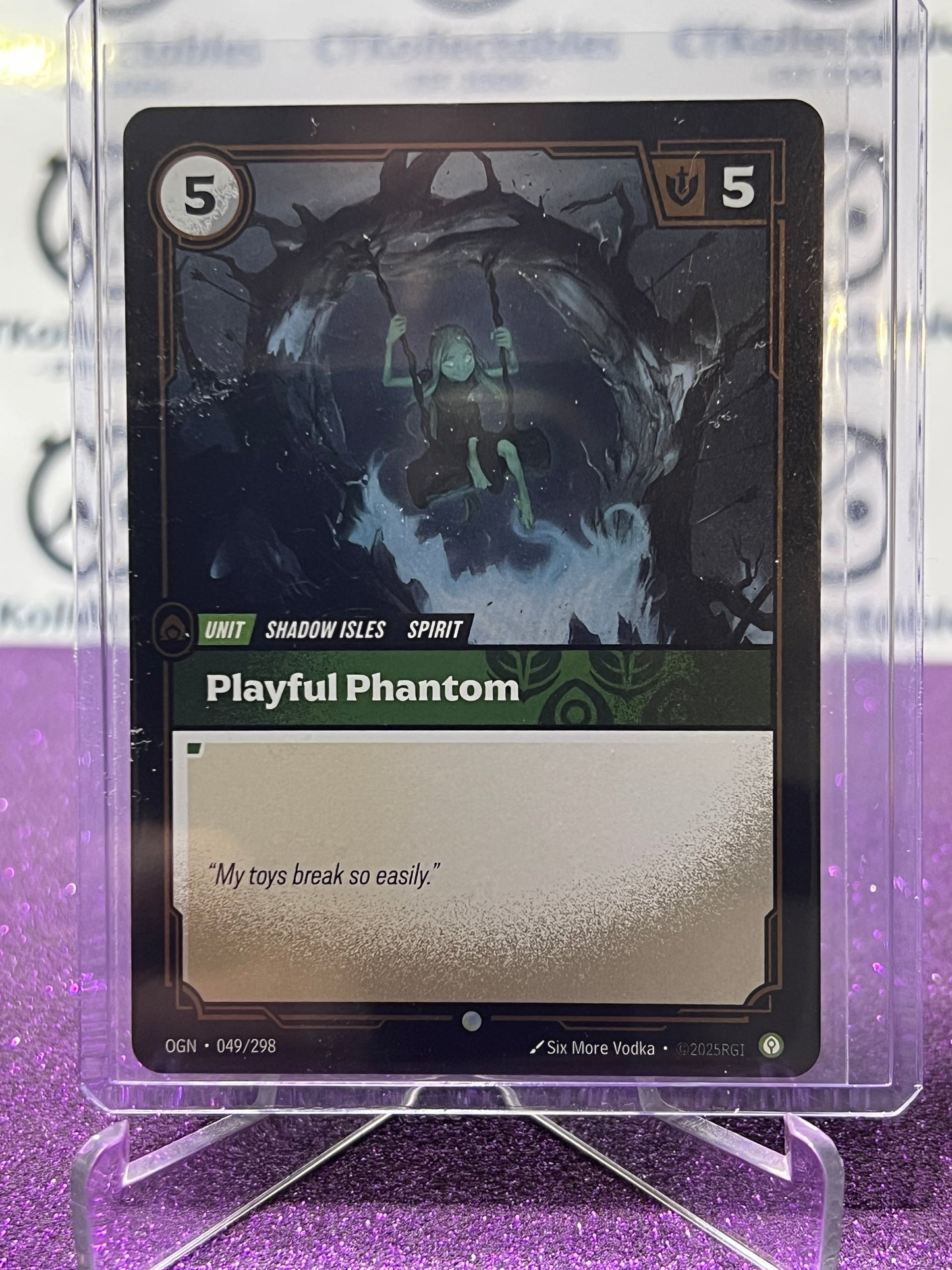 2025 RIFTBOUND LEAGUE OF LEGENDS PLAYFUL PHANTOM # 049/298 FOIL TRADING GAME CARD