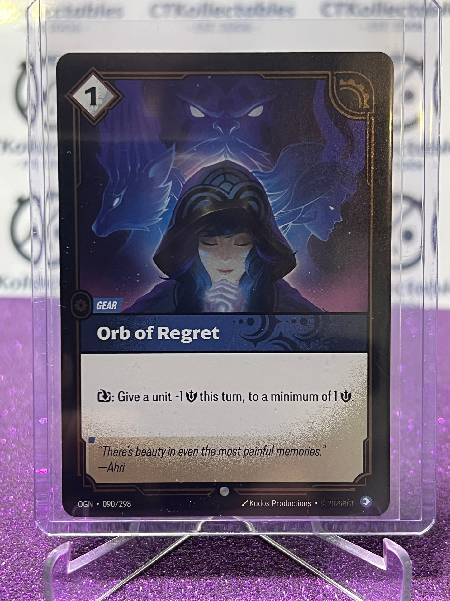 2025 RIFTBOUND LEAGUE OF LEGENDS ORB OF REGRET # 090/298 FOIL TRADING GAME CARD