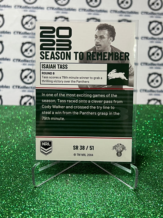 2024 NRL TRADERS TITANIUM ISAIAH TASS # SR 38/51 SYDNEY RABBITOHS
