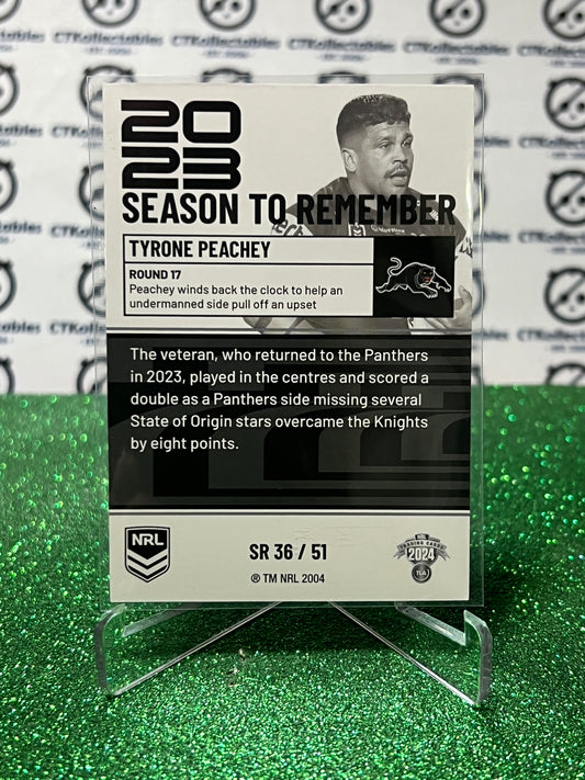 2024 NRL TRADERS TITANIUM TYRONE PEACHEY # SR 36/51 PENRITH PANTHERS