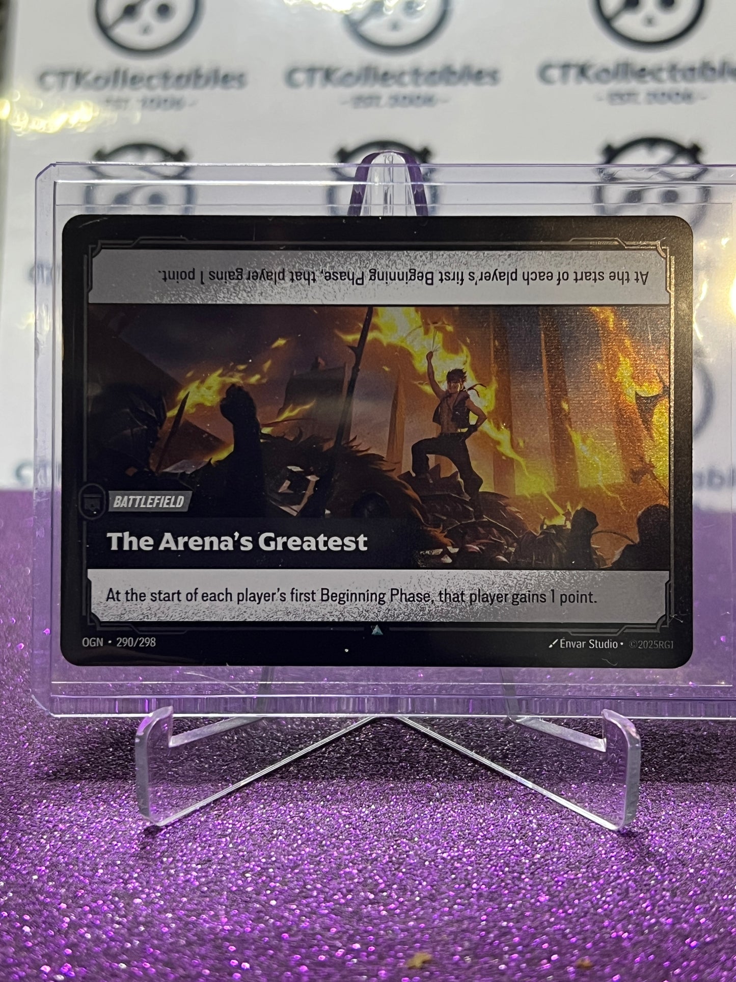 2025 RIFTBOUND LEAGUE OF LEGENDS THE ARENA'S GREATEST # 290/298 FOIL TRADING GAME CARD