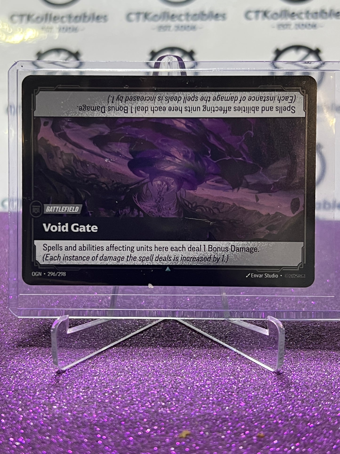 2025 RIFTBOUND LEAGUE OF LEGENDS VOID GATE # 296/298 FOIL TRADING GAME CARD