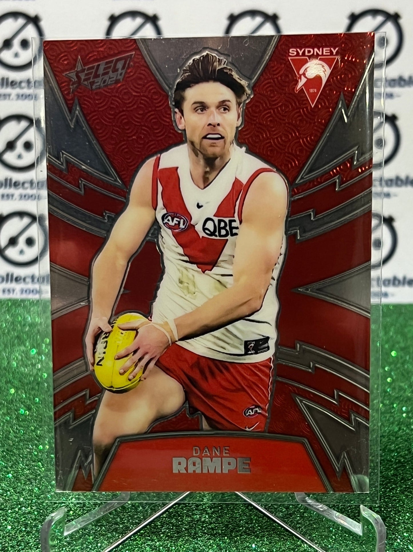 2024 AFL SELECT FOOTY STARS DANE RAMPE # LT348 LUMINOUS /599 SYDNEY SWANS