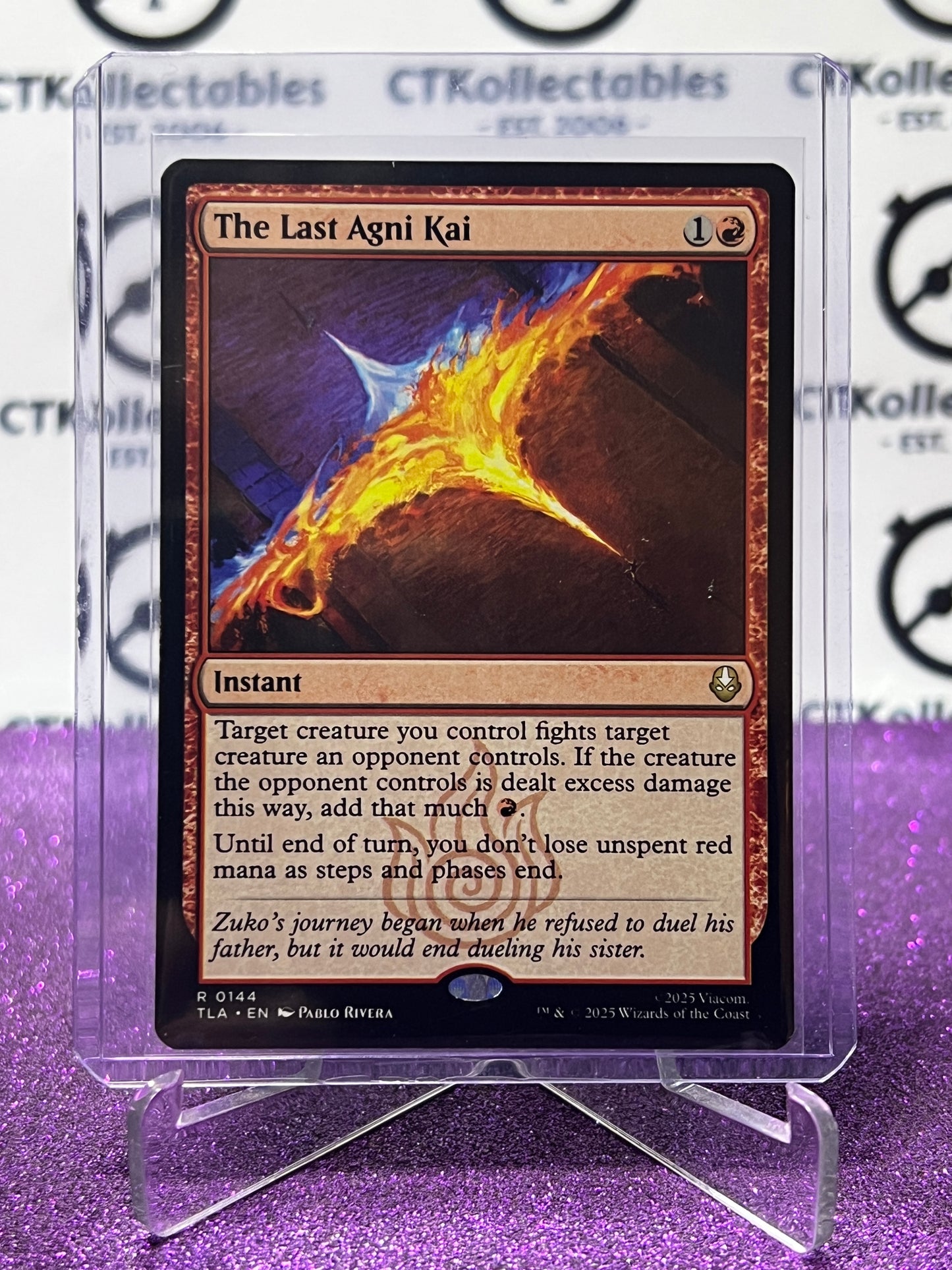 2025 MAGIC THE GATHERING AVATAR THE LAST AIRBENDER THE LAST AGNI KAI # R 0144 NON-FOIL LAND CARD
