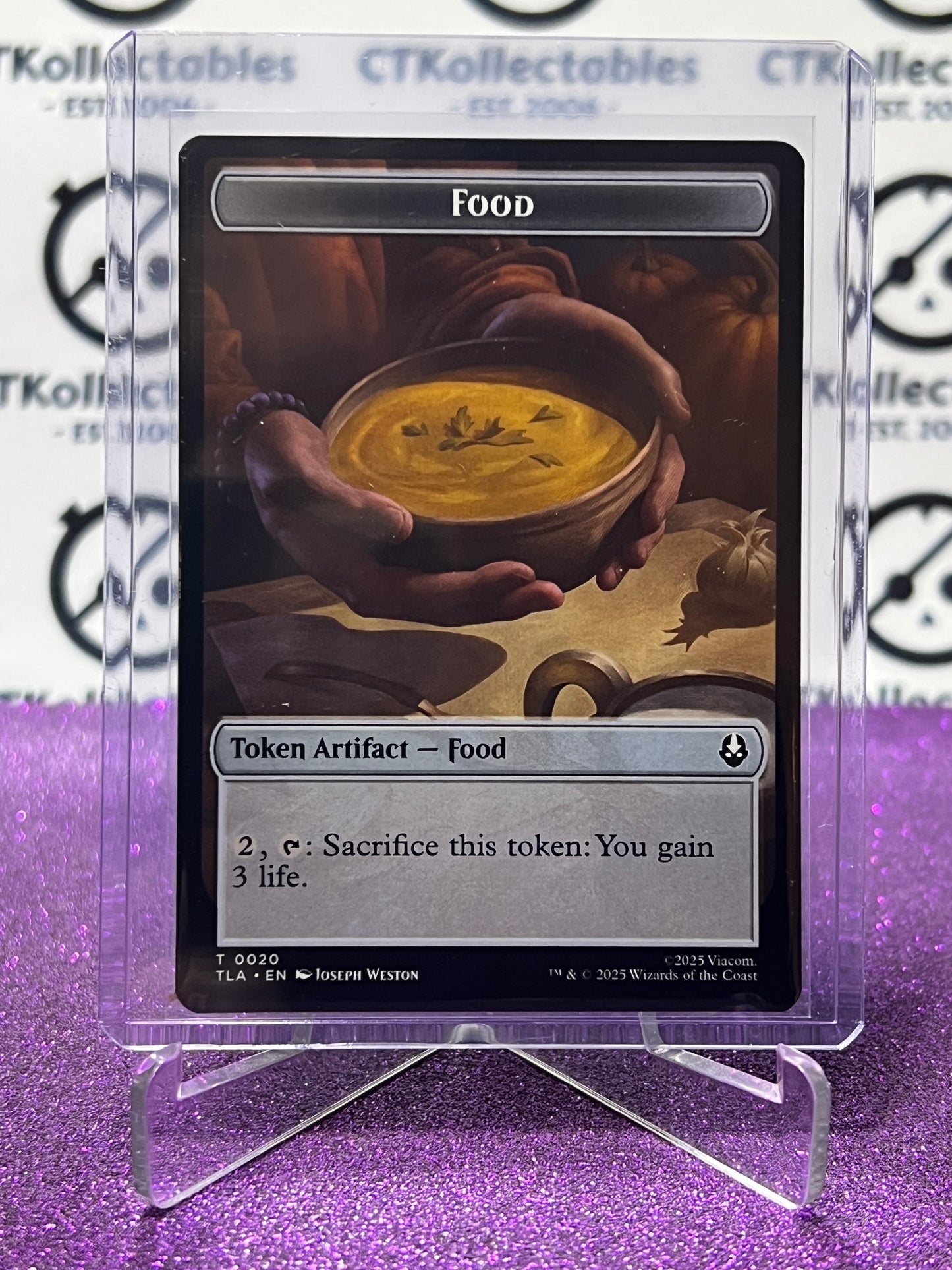 2025 MAGIC THE GATHERING AVATAR THE LAST AIRBENDER BEAR/FOOD # T 0012/0020 NON-FOIL TOKEN CARD