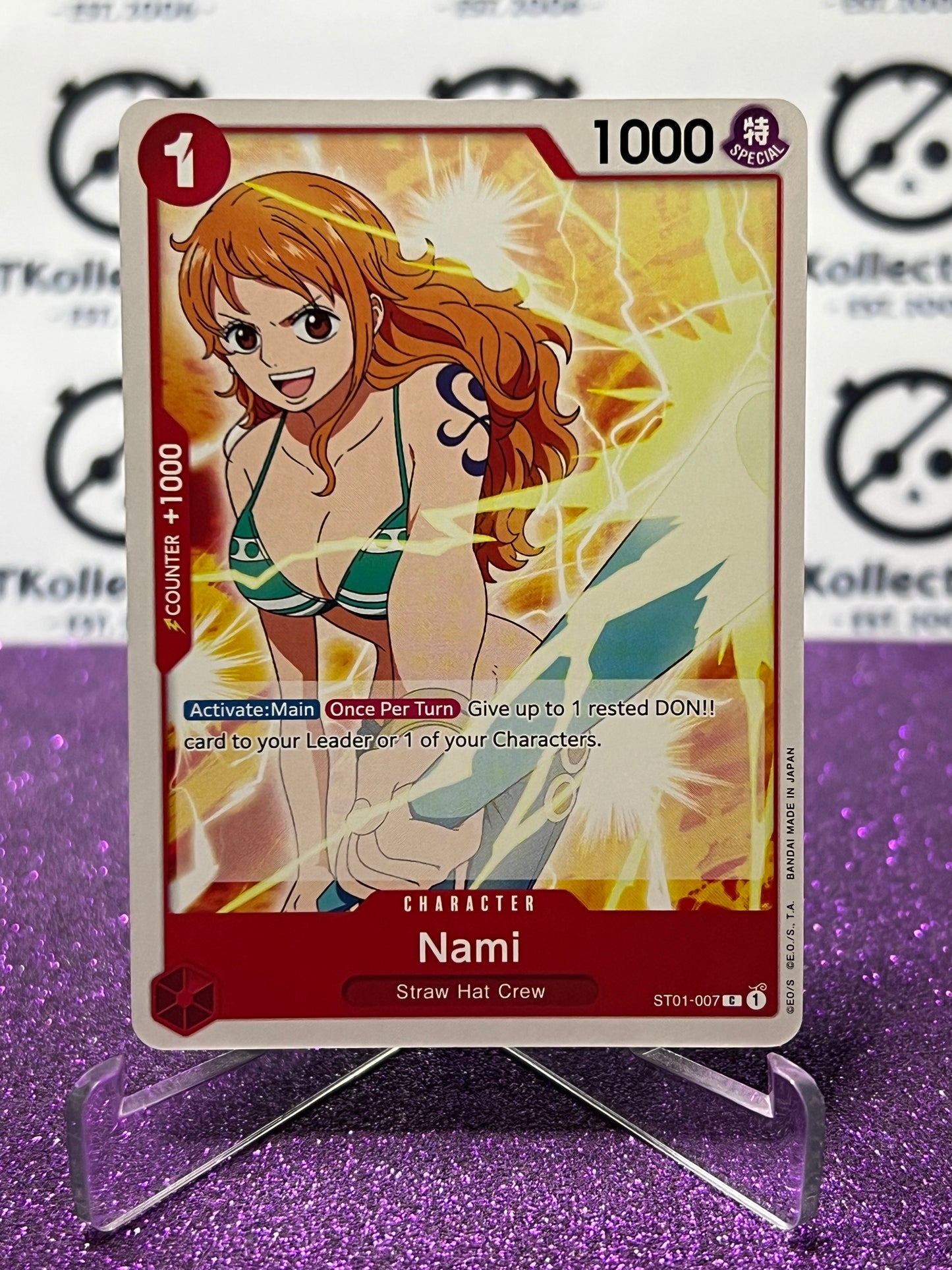 2023 PARAMOUNT WAR ONE PIECE NAMI # ST01-007 REVISION NON-FOIL TRADING GAME CARD