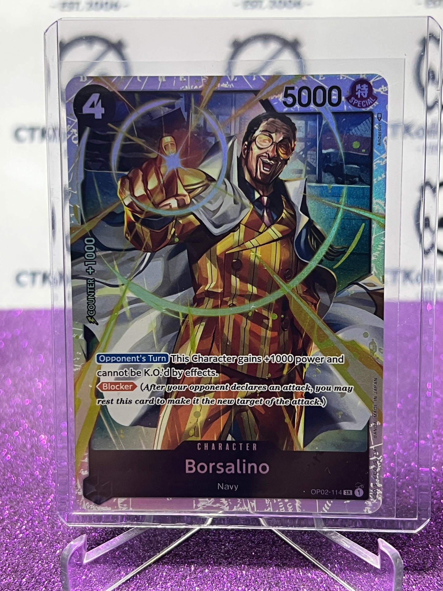 2023 PARAMOUNT WAR PIECE BORSALINO # OP02-114 SR SPECIAL FOIL CARD