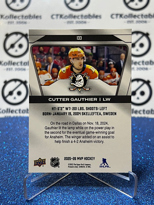 2025-26 UPPER DECK MVP CUTTER GAUTHIER # 133 ANAHEIM DUCKS HOCKEY CARD