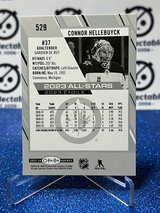 2023-24 O-PEE-CHEE CONNOR HELLEBUYCK # 529 ALL STARS WINNIPEG JETS HOCKEY CARD