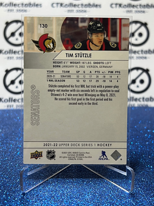 2021-22 UPPER DECK TIM STUTZLE # 120 OTTAWA SENATORS HOCKEY CARD