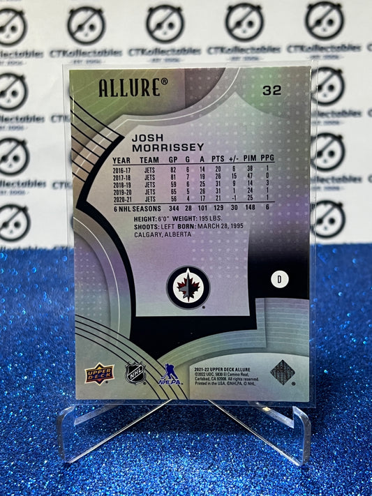 2021-22 UPPER DECK ALLURE JOSH MORRISSEY # 32 WINNIPEG JETS NHL HOCKEY CARD