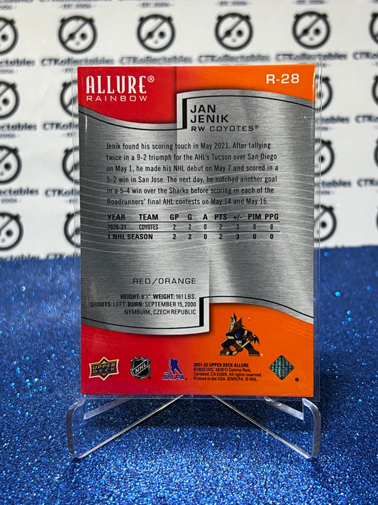 2021-22 UPPER DECK ALLURE JAN JENIK # R28 ROOKIE ARIZONA COYOTES NHL HOCKEY CARD