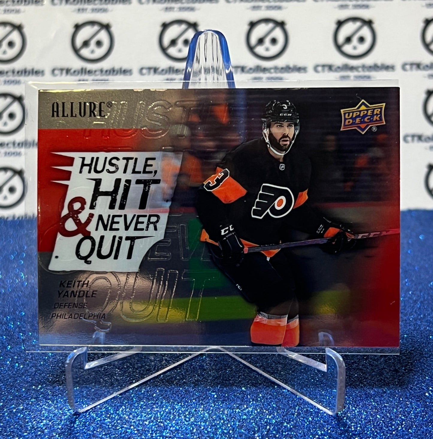 2021-22 UPPER DECK ALLURE KEITH YANDLE # HH-9 PHILADELPHIA FLYERS NHL HOCKEY CARD