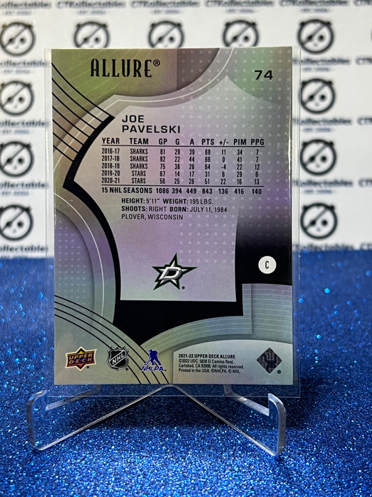 2021-22 UPPER DECK ALLURE JOE PAVELSKI # 74 DALLAS STARS NHL HOCKEY CARD