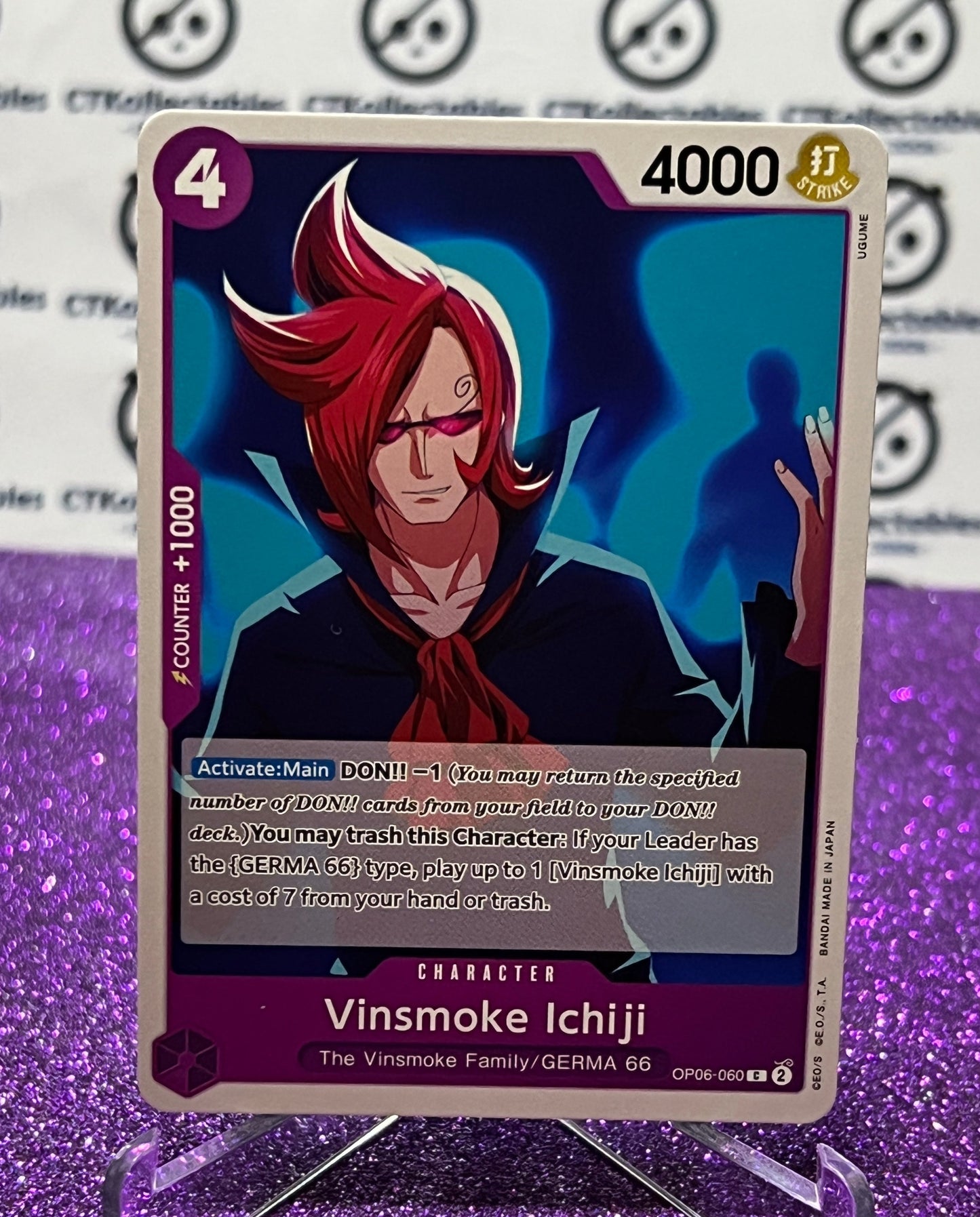 2024 ONE PIECE VINSMOKE ICHIJI OP06-060 COMMON WINGS OF THE CAPTAIN CARD