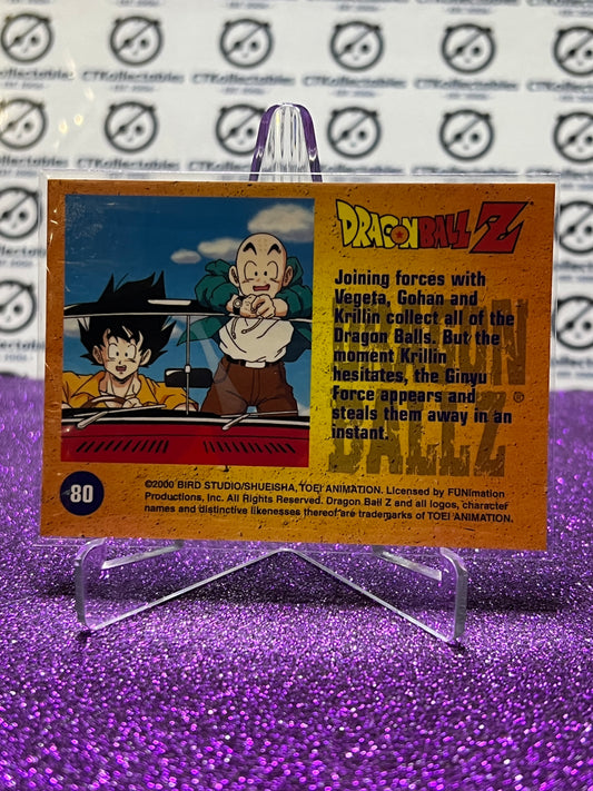 2000 DRAGON BALL Z VEGETA, GOHAN, KRILLIN # 80 ARCHIVE EDITION HOLO FOIL CARD