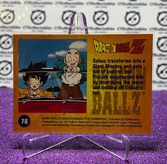 2000 DRAGON BALL Z # 78 GOHAN TRANSFORMS HOLOCHROME ARCHIVE EDITION FOIL CARD