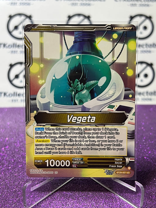 DRAGON BALL SUPER FEARSOME RIVALS VEGETA # BT29-057 UC FLIP GAME CARD 2026