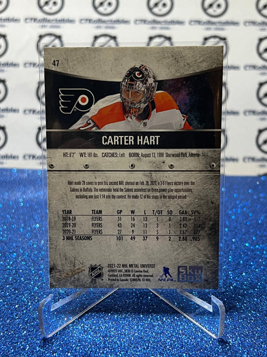 2021-22 SKYBOX METAL CARTER HART # 47 PHILADELPHIA FLYERS NHL HOCKEY CARD