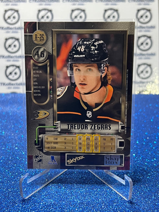 2021-22 SKYBOX METAL TREVOR ZEGRAS # R-25 ANAHEIM DUCKS NHL HOCKEY CARD