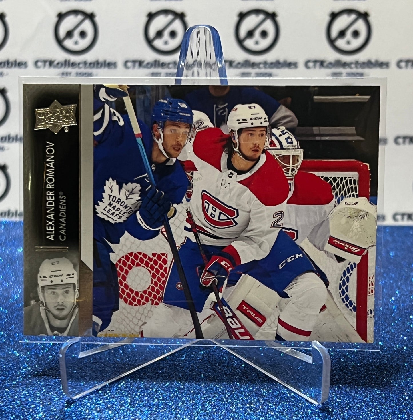 2021-22 UPPER DECK ALEXANDER ROMANOV # 348 ROOKIE MONTREAL CANADIENS HOCKEY CARD