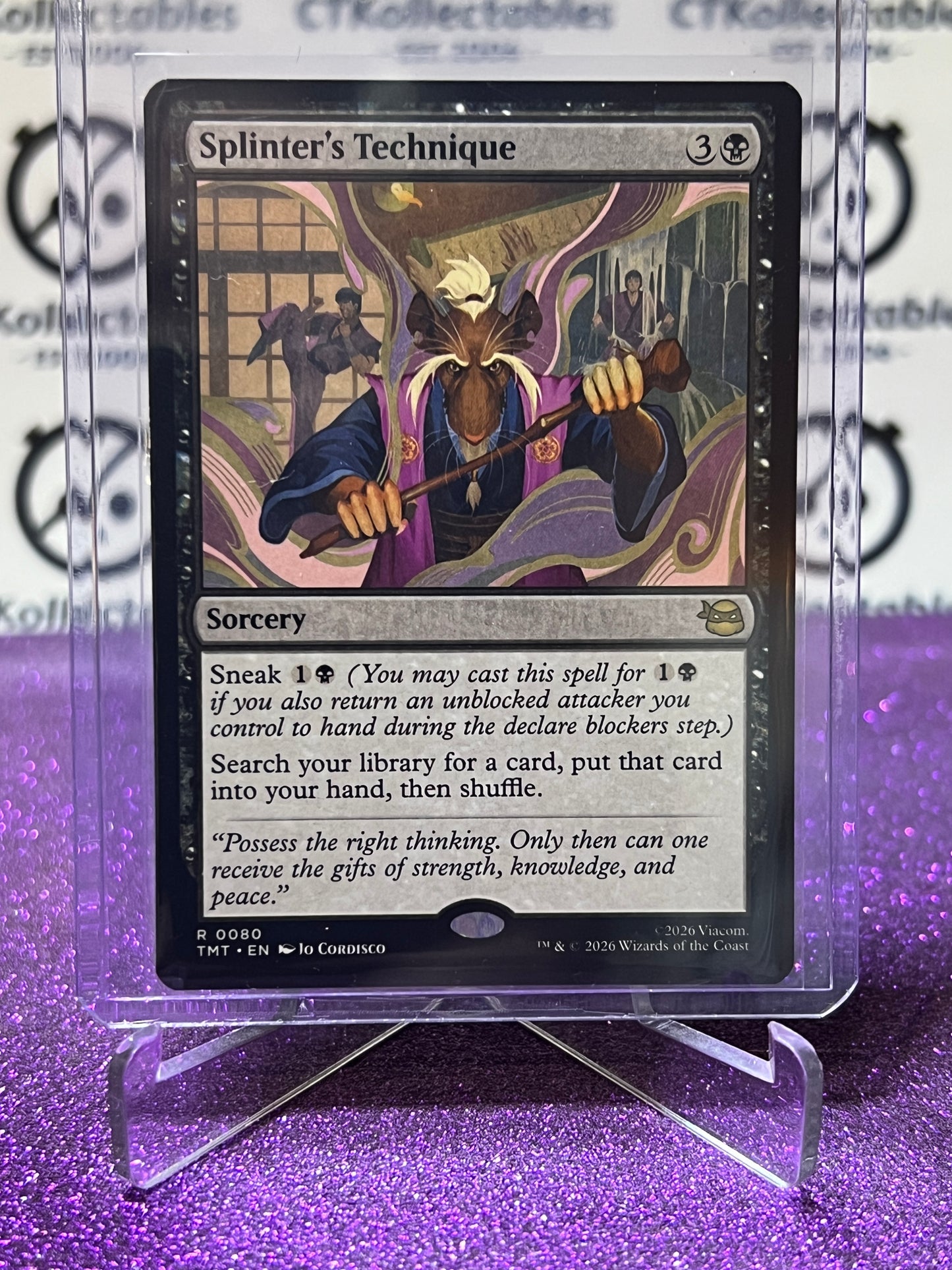 2026 MAGIC THE GATHERING TEENAGE MUTANT NINJA TURTLES SPLINTER'S TECHNIQUE # R 0080 NON-FOIL SORCERY CARD