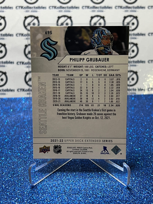 2021-22 UPPER DECK PHILIPP GRUBAUER # 695 SEATTLE KRAKEN HOCKEY CARD