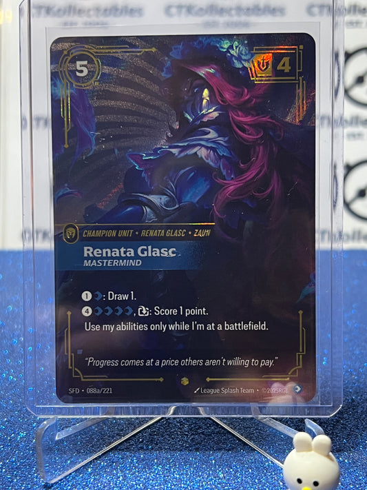 2026 RIFTBOUND LEAGUE OF LEGENDS SPIRITFORGED RENATA GLASC # 088a/221 FOIL TRADING GAME CARD