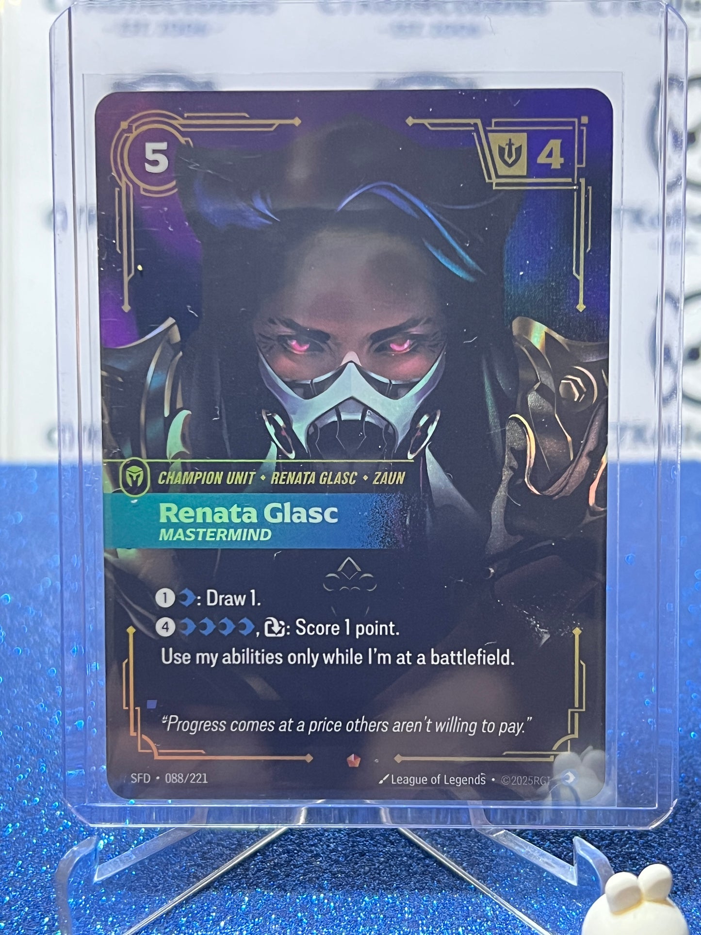 2026 RIFTBOUND LEAGUE OF LEGENDS SPIRITFORGED RENATA GLASC # 088/221 FOIL TRADING GAME CARD