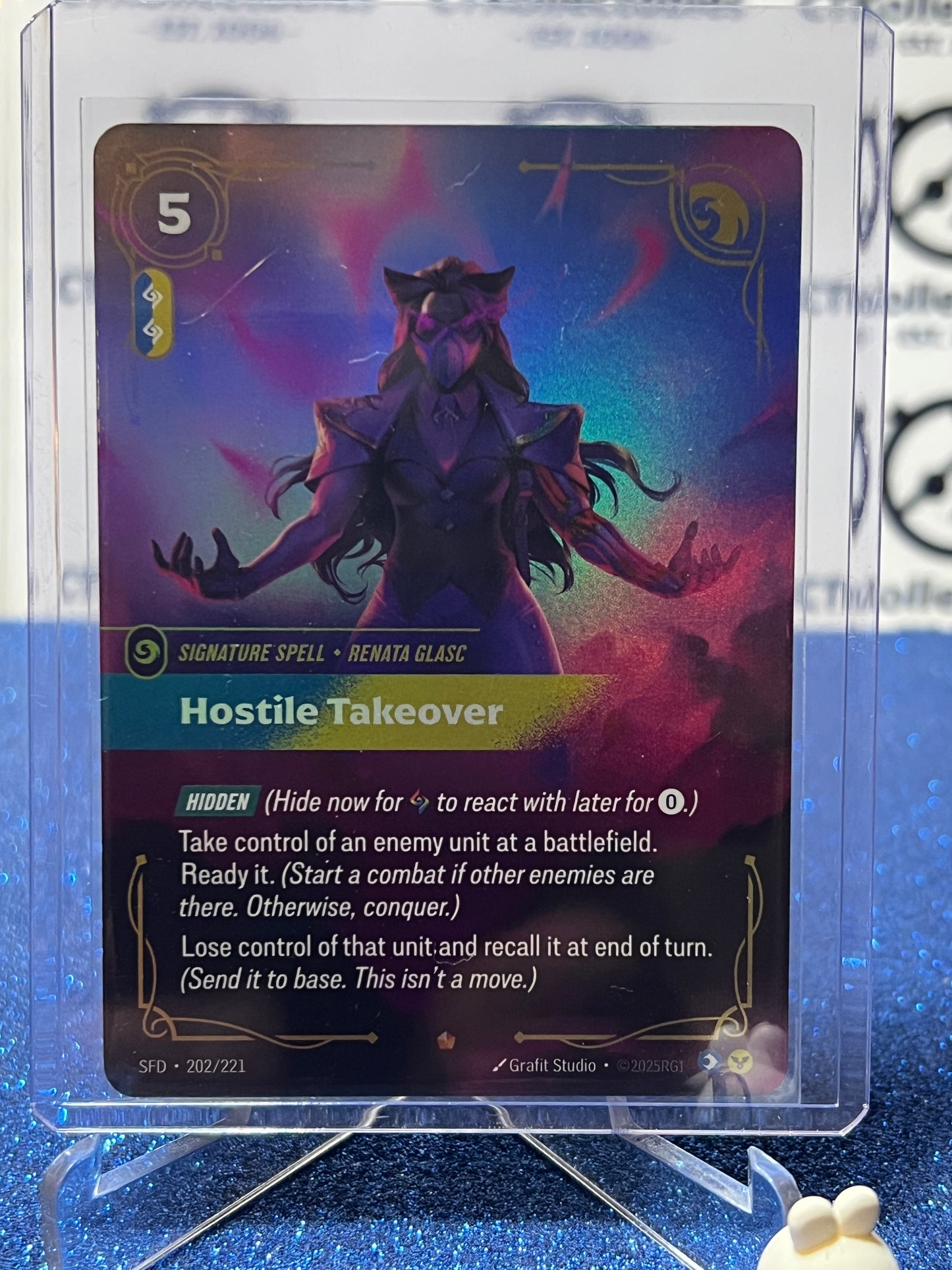 2026 RIFTBOUND LEAGUE OF LEGENDS SPIRITFORGED HOSTILE TAKEOVER # 202/221 FOIL TRADING GAME CARD