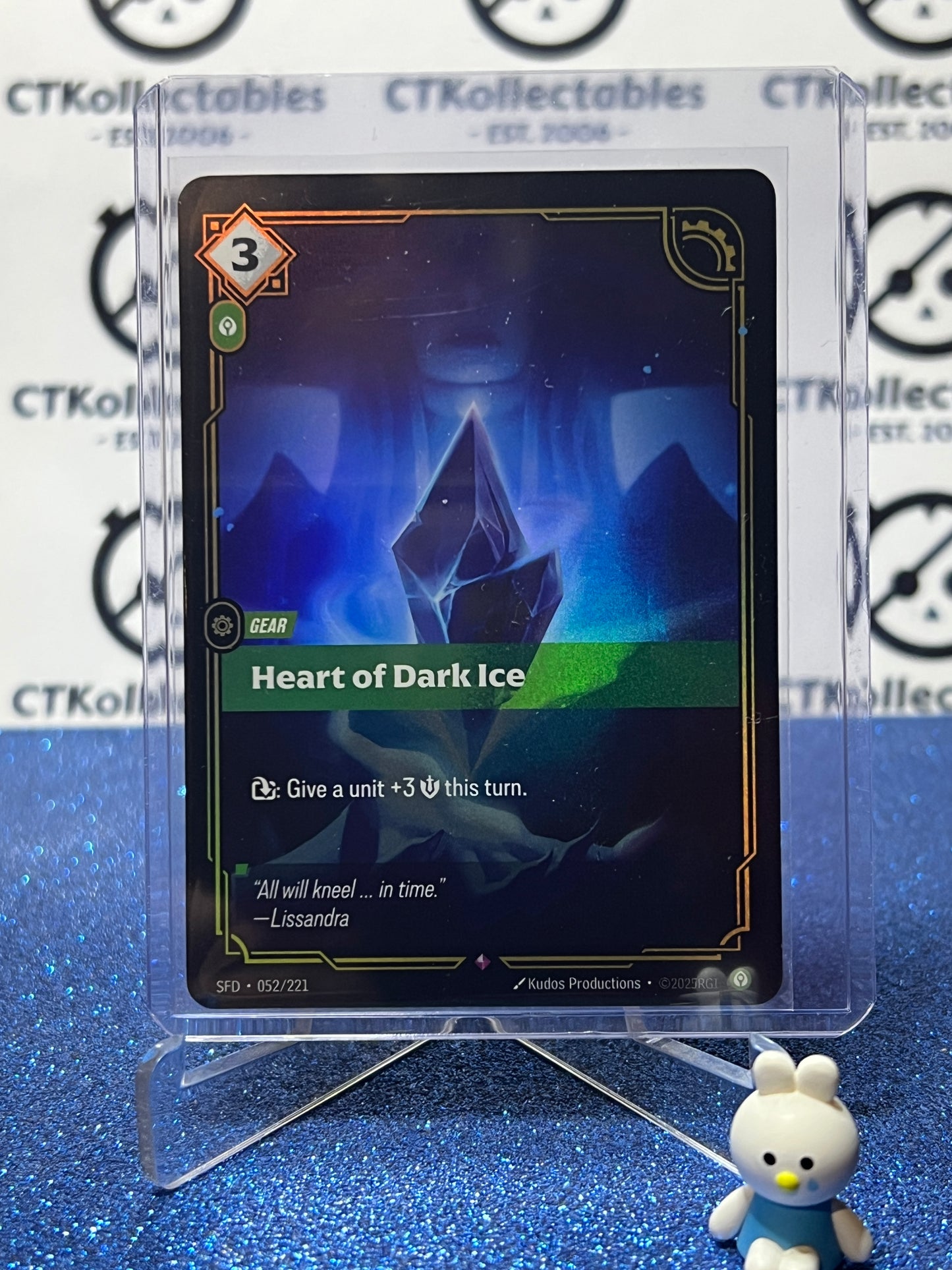 2026 RIFTBOUND LEAGUE OF LEGENDS SPIRITFORGED HEART OF DARK ICE # 052/221 FOIL TRADING GAME CARD