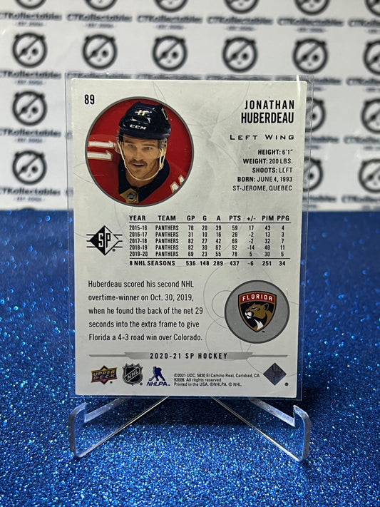 2021-22 UPPER DECK SP JONATHAN HUBERDEAU # 89 FLORIDA PANTHERS NHL HOCKEY CARD