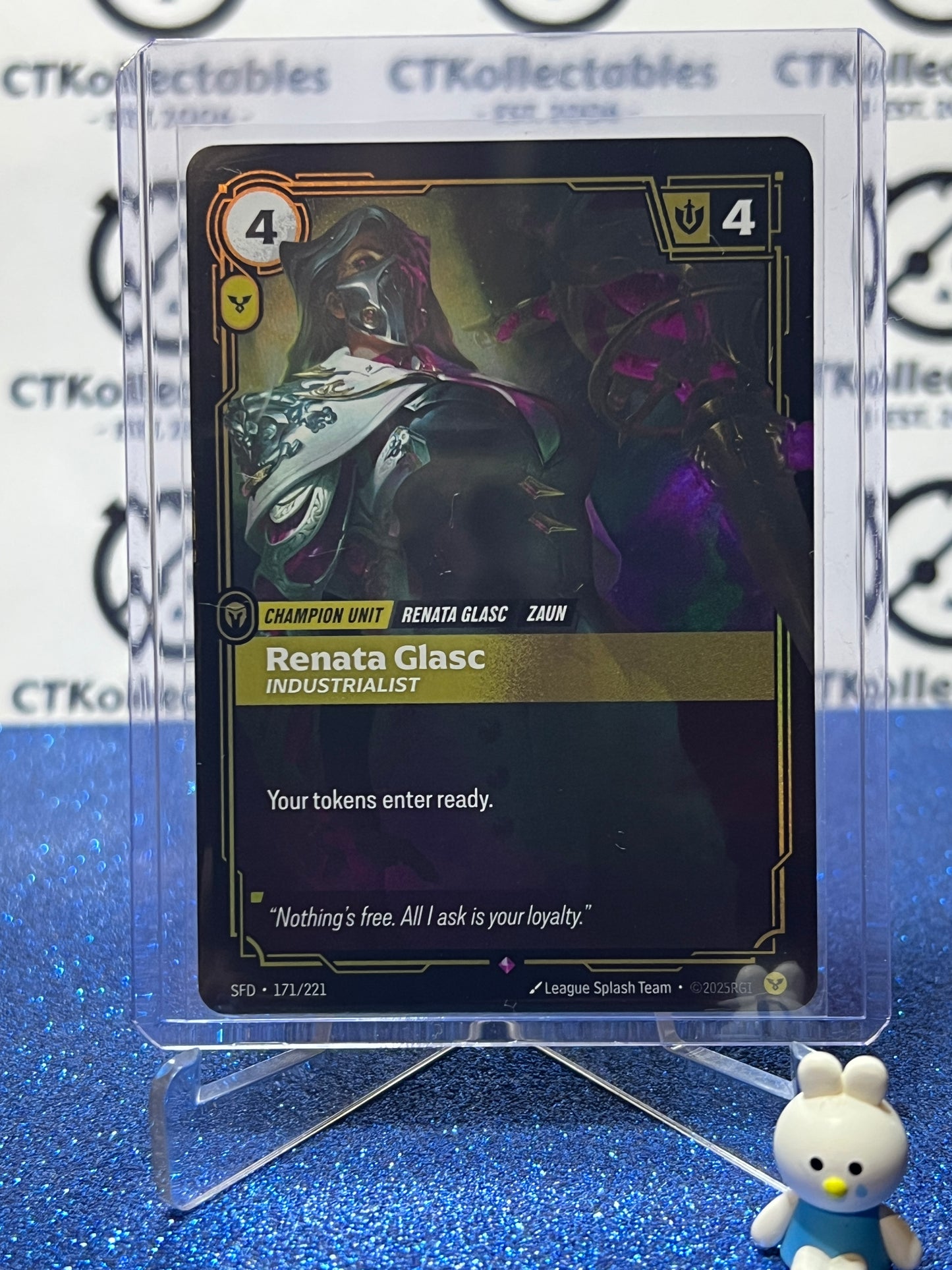 2026 RIFTBOUND LEAGUE OF LEGENDS SPIRITFORGED RENATA GLASC # 171/221 FOIL TRADING GAME CARD