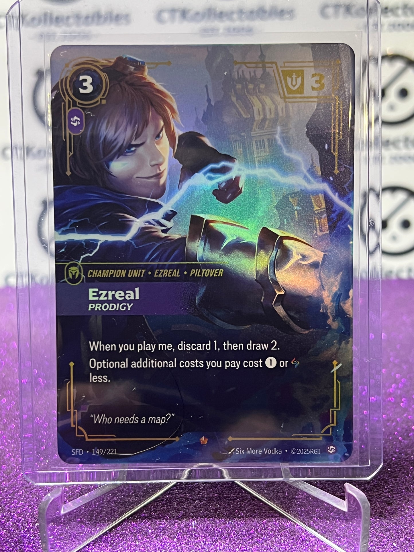 2026 RIFTBOUND LEAGUE OF LEGENDS SPIRITFORGED EZREAL # 149/221 FOIL TRADING GAME CARD
