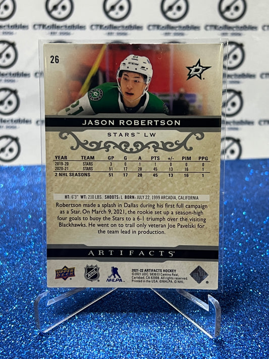 2021-22 UPPER DECK ARTIFACTS JASON ROBERTSON # 26 DALLAS STARS HOCKEY CARD