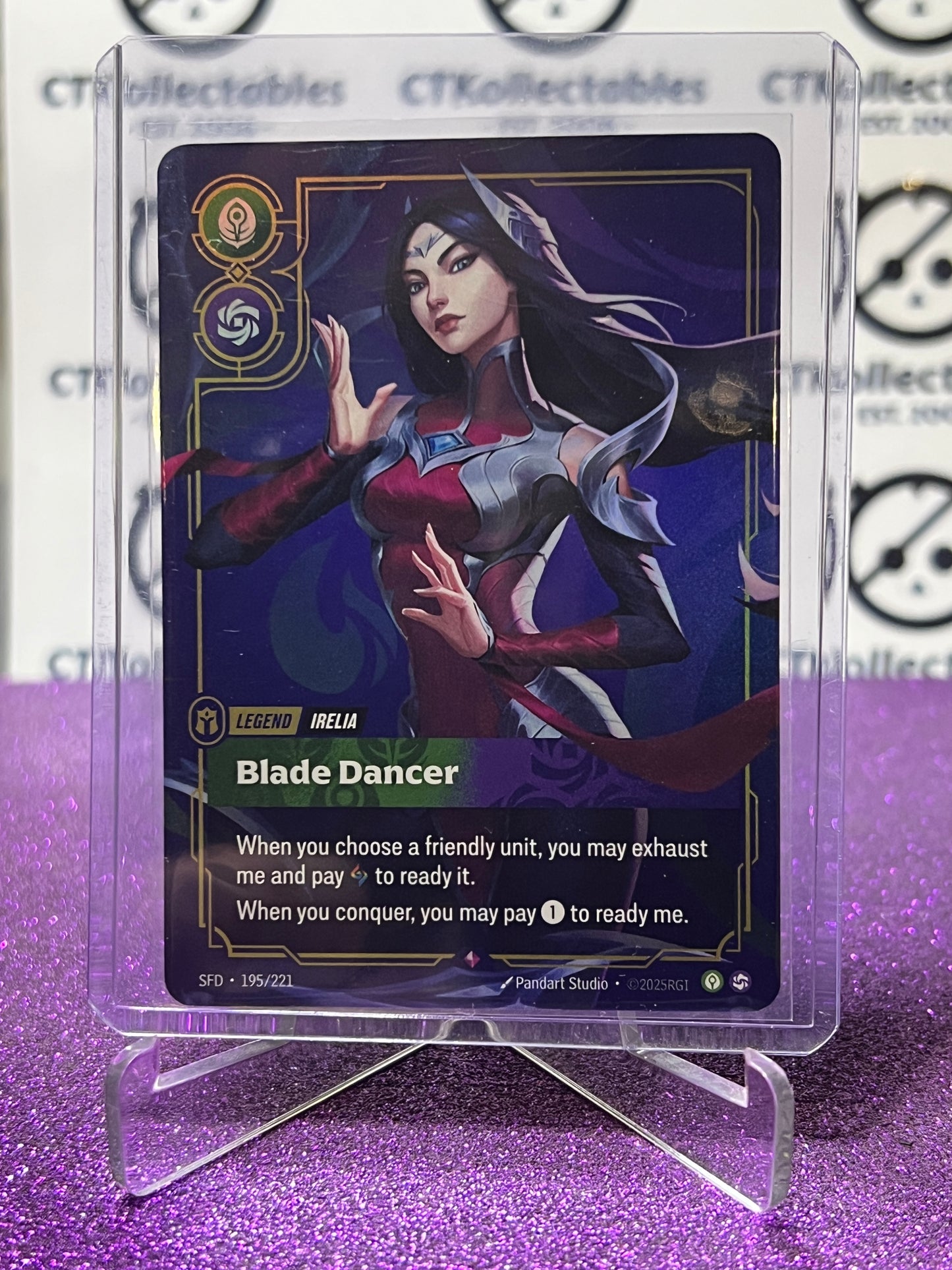 2026 RIFTBOUND LEAGUE OF LEGENDS SPIRITFORGED BLADE DANCER # 195/221 FOIL TRADING GAME CARD