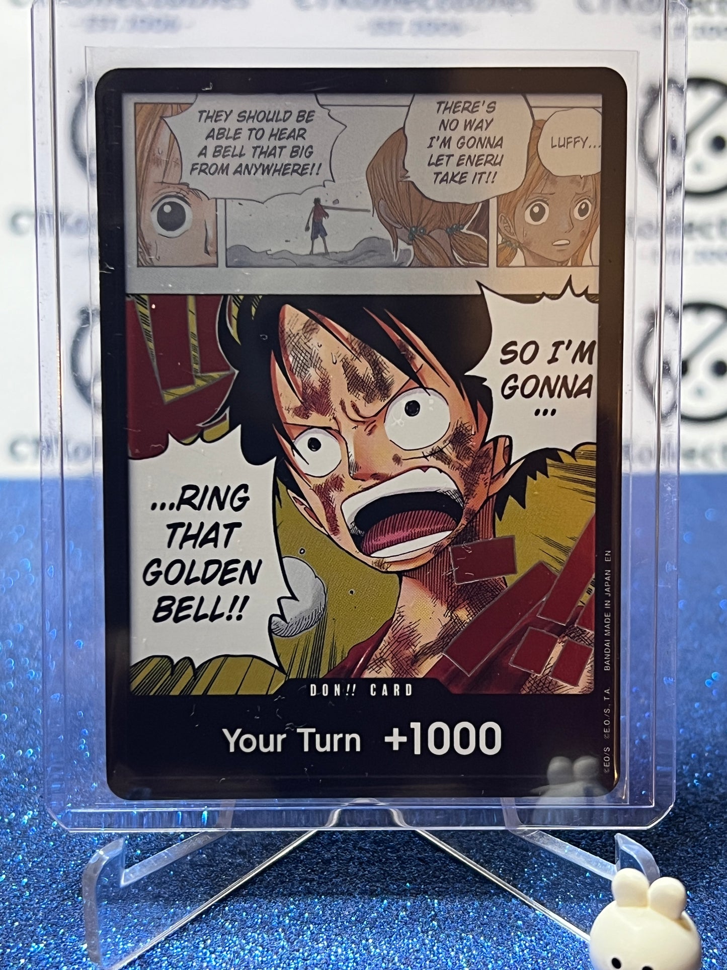 2026 ONE PIECE ADVENTURE ON KAMI'S ISLAND DON CARD!! YOUR TURN +1000 MONKEY.D.LUFFY FOIL TCG CARD