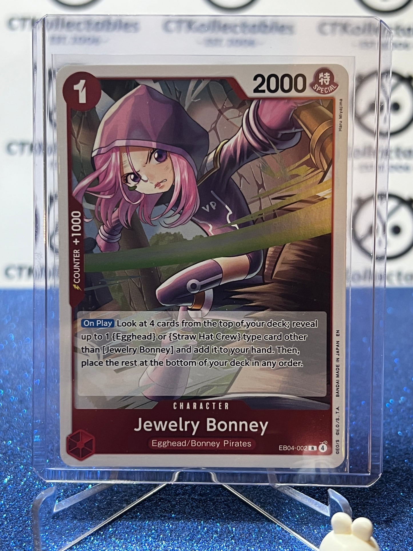 2026 ONE PIECE ADVENTURE ON KAMI'S ISLAND JEWELRY BONNEY # EB04-002 R FOIL TCG CARD