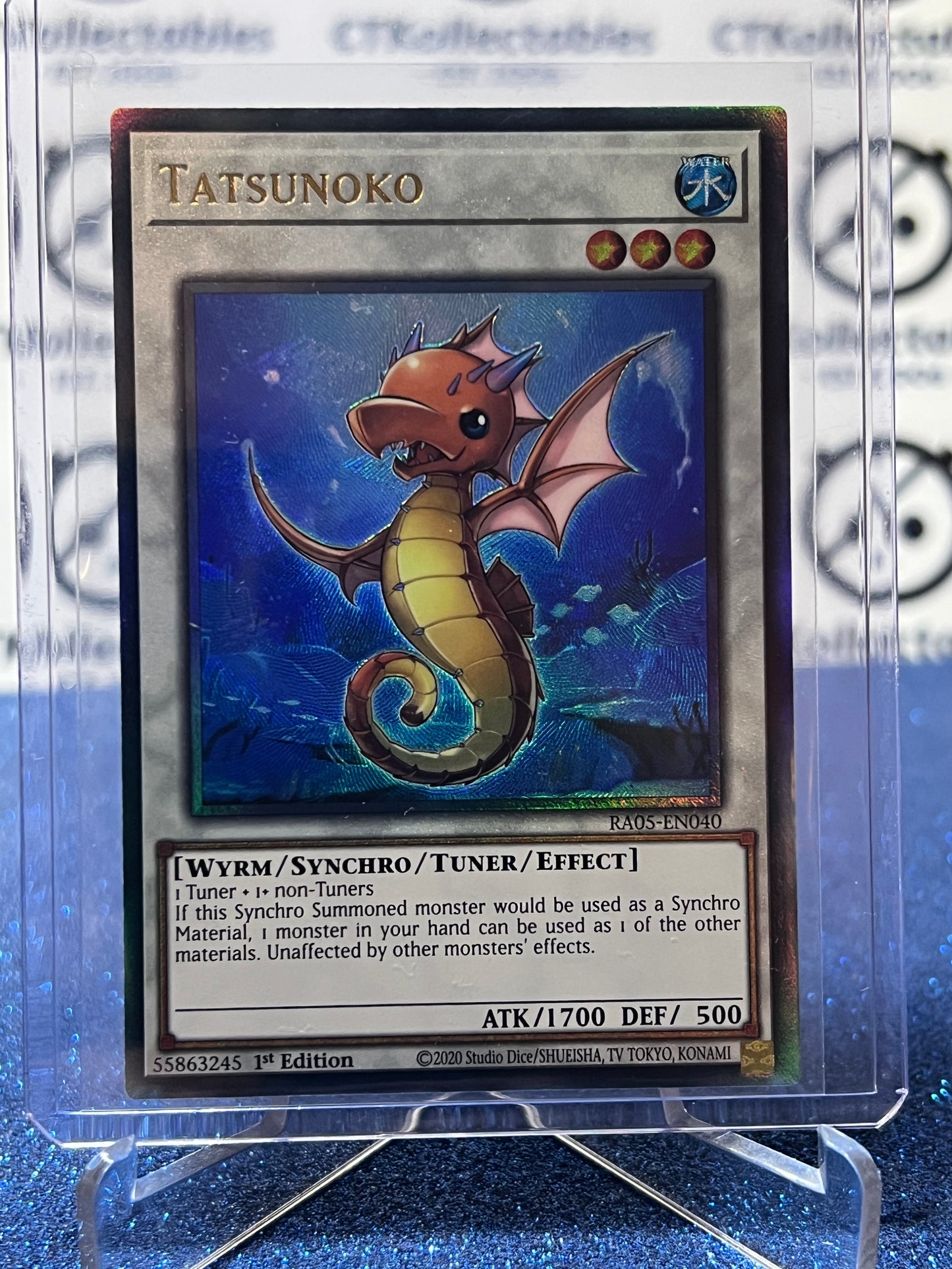 YU-GI-OH! RARITY COLLECTION TATSUNOKO # RAO5-EN040 PLATINUM ULTRA RARE EMBOSSED GOLD 1ST EDITION TCG CARD