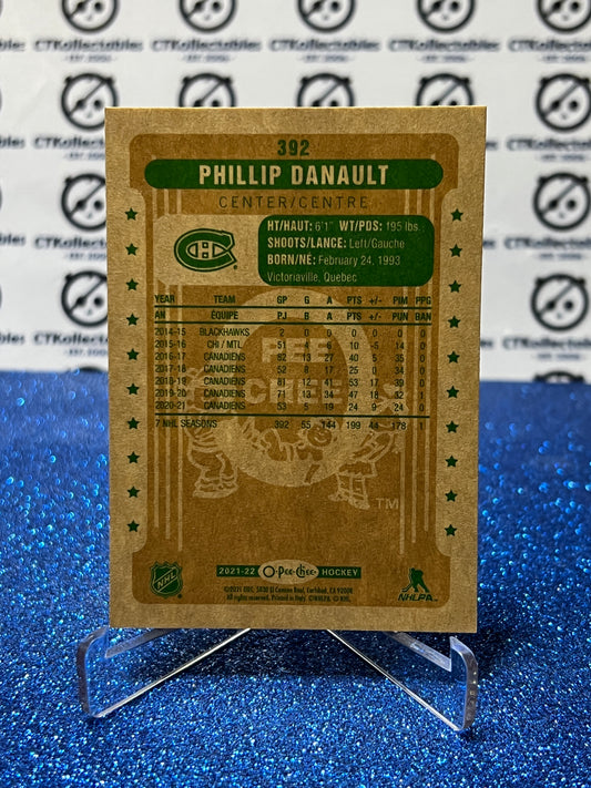 2021-22 O-PEE-CHEE PHILLIP DANAULT # 392 RETRO MONTREAL CANADIENS NHL HOCKEY TRADING CARD